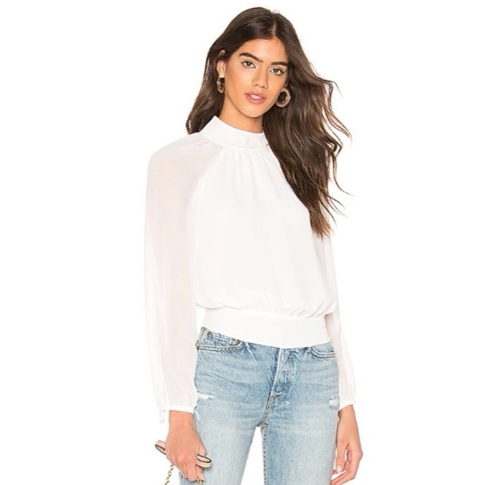 Rebecca Minkoff Zariah top in white –– NWT